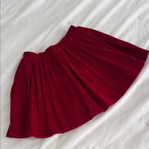 Chic Burgundy A-Line Skirt